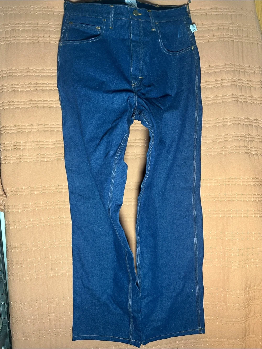 Men's Straight Jeans in Deep Blue Denim